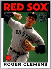 2021 Topps #86B-40 Roger Clemens 1986 Topps 35th Anniversary Boston Red Sox