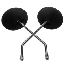 Spiegelpaar f&uuml;r Simson S50 S51 S70 SR50 Schwalbe KR51 M8x1.25 schwarz