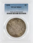 1898 Morgan Silver Dollar PCGS MS63 S$1 Philadelphia Minted No Reserve
