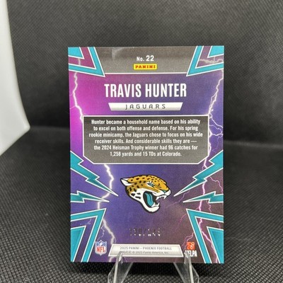 Travis Hunter 2025 Panini Phoenix RC #22 Thunderbirds Pandora /249