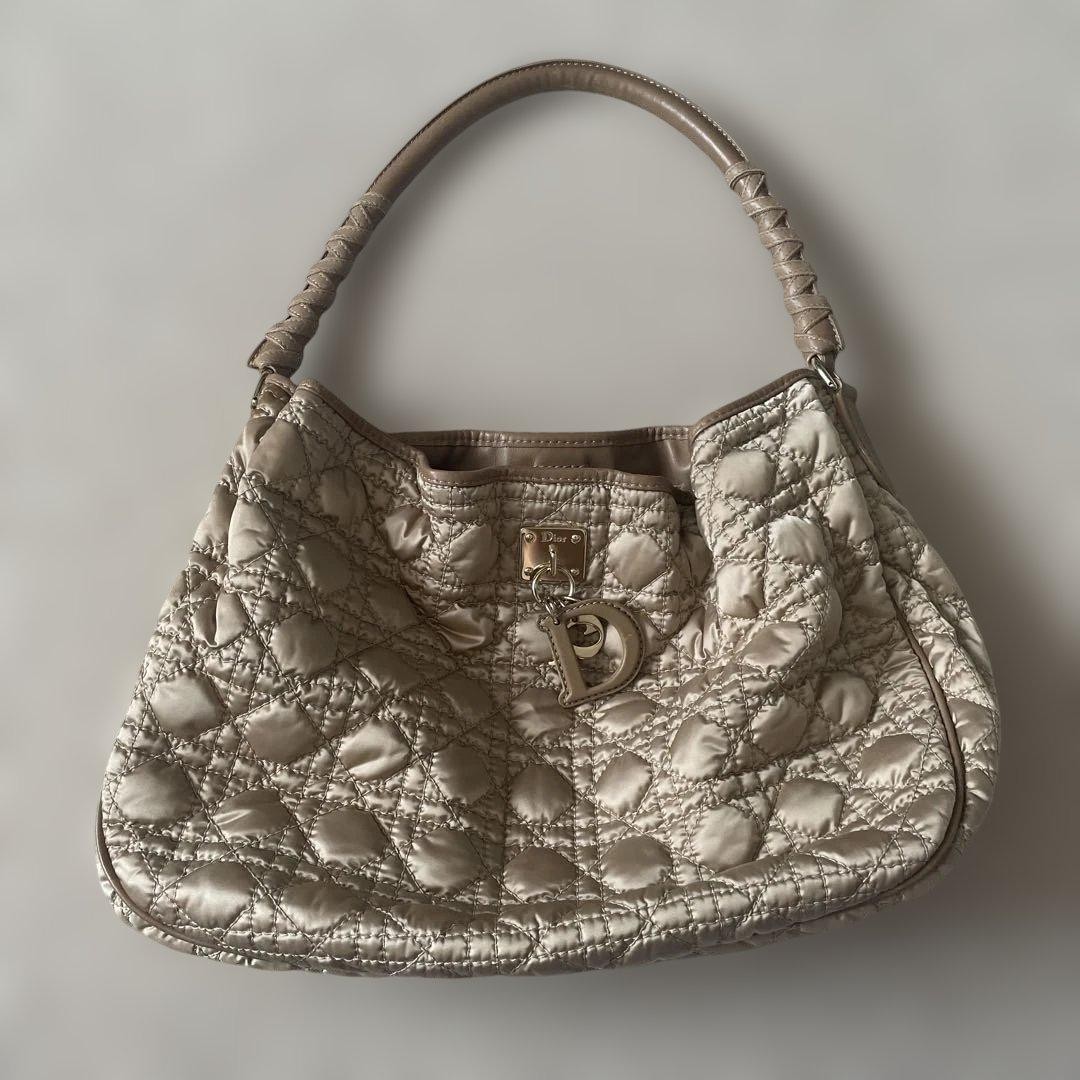 Christian Dior Shoulder Bag Leather Vintage Designer Handbag New