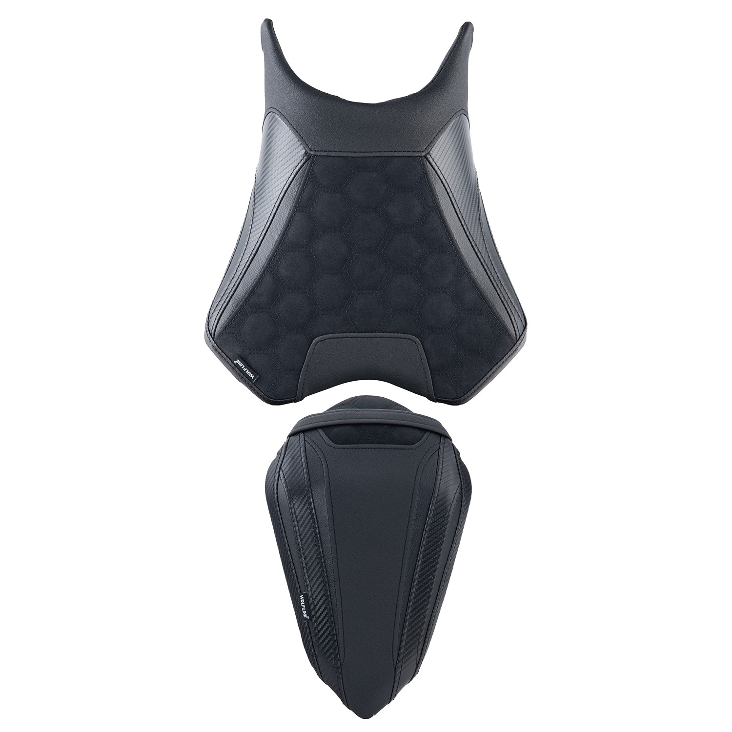 WOLFLINE Pillion Rider Seat For Kawasaki Ninja 500 Z500 2024-2026 Anti-Slip Seat