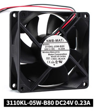 1PCS NMB-MAT 3110KL-05W-B80 DC24V 0.23A 2-wire cooling fan 80 80 25MM
