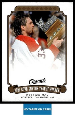 2015-16 Upper Deck Champ's Conn Smythe Trophies Patrick Roy Montreal Canadiens