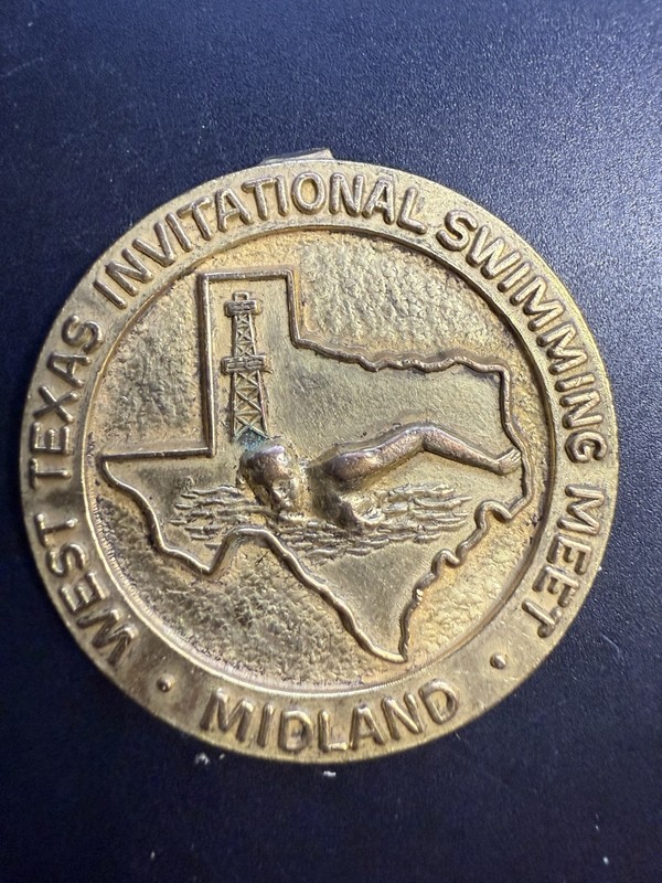 TOKEN-MEDAL-WEST TEXAS INVITATIONAL SWIMMING MEET-MIDLAND P13769