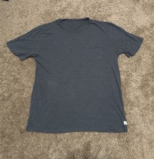 Vuori The Rise Tee Mens Large Pocket Short Sleeve Performance Gym Blue V182