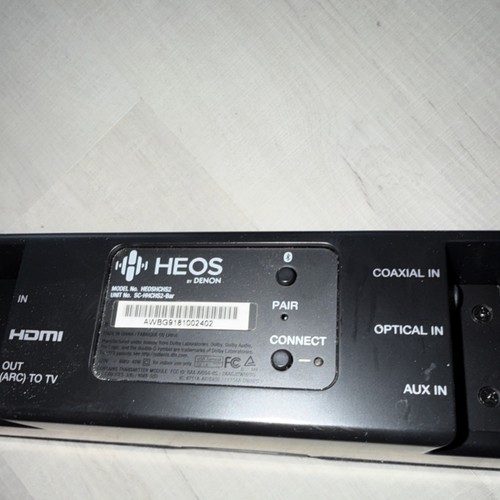 Denon HEOSLINKHS2SR Home Theater Speaker Black HDMI Coaxial Optical AUX