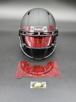 Custom Red Gloss Mini Helmet Visor (Thin Flexi Style)  **See Description**