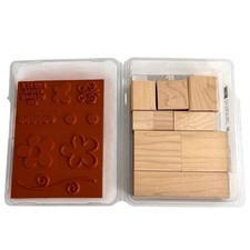 New in box Stampin Up set of 9 rubber stamps "love without end"