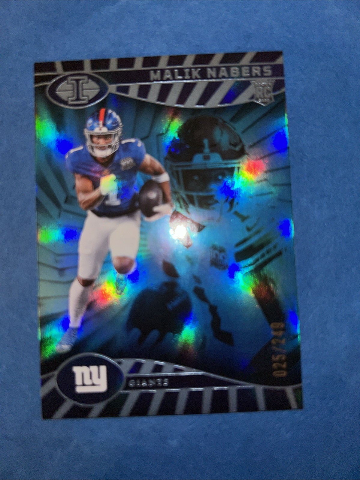 2024 Panini Illusions - Malik Nabers #66 Trophy Collection Light Blue /249 (RC)