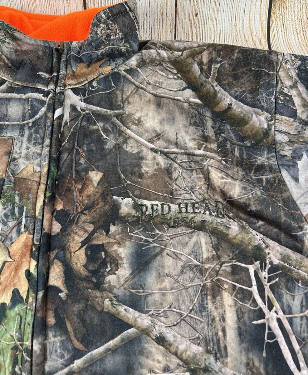 Redhead Reversible Full Zip Camo Orange Kanati True Timber Hunting