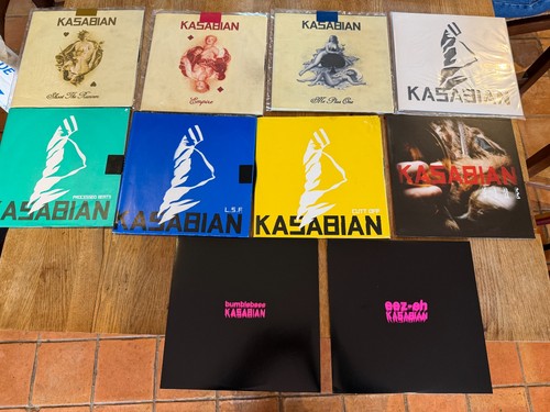 Kasabian Bundle - Collection of 10x 10" Singles (3 still sealed) Fire LSF Cutt prezzo ebay