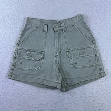 Vintage Riveted By Lee Women's Hiking Shorts Cargo Pockets Size 10 USA 29x3.5