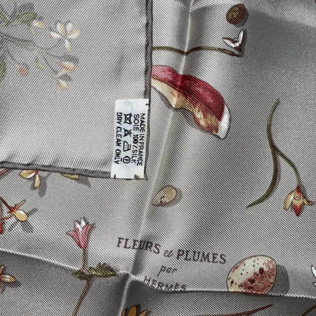 Hermes Silk scarf 17” Pocket Square Handkerchief 45 Gavroche View 6