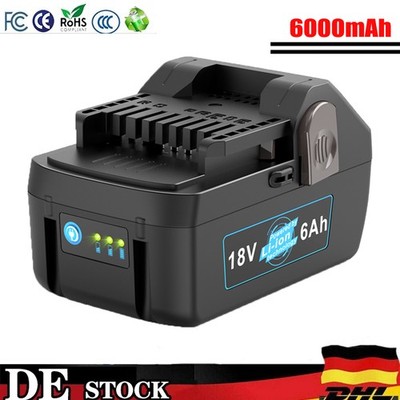 6,0Ah Ersatzakku Für Hitachi 18V Li-ion Akku BSL1830 BSL1825 BSL1815X Batterie