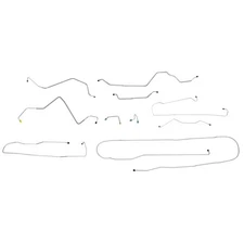 1971 Chevrolet GMC K15 K10 4wd Long bed Power Disc Brake Line Set Kit Stainless