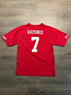San Francisco 49ers Colin Kaepernick #7 NFL Team Apparel Jersey Youth XL Red