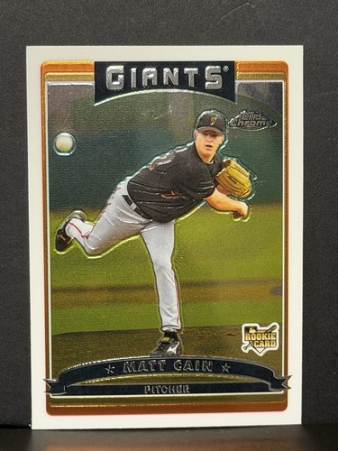2006 Topps Chrome Matt Cain #304 card