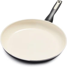 Rio Healthy Ceramic Nonstick 12" Frying Pan Skillet, Pfas-Free, Dishwasher Safe,