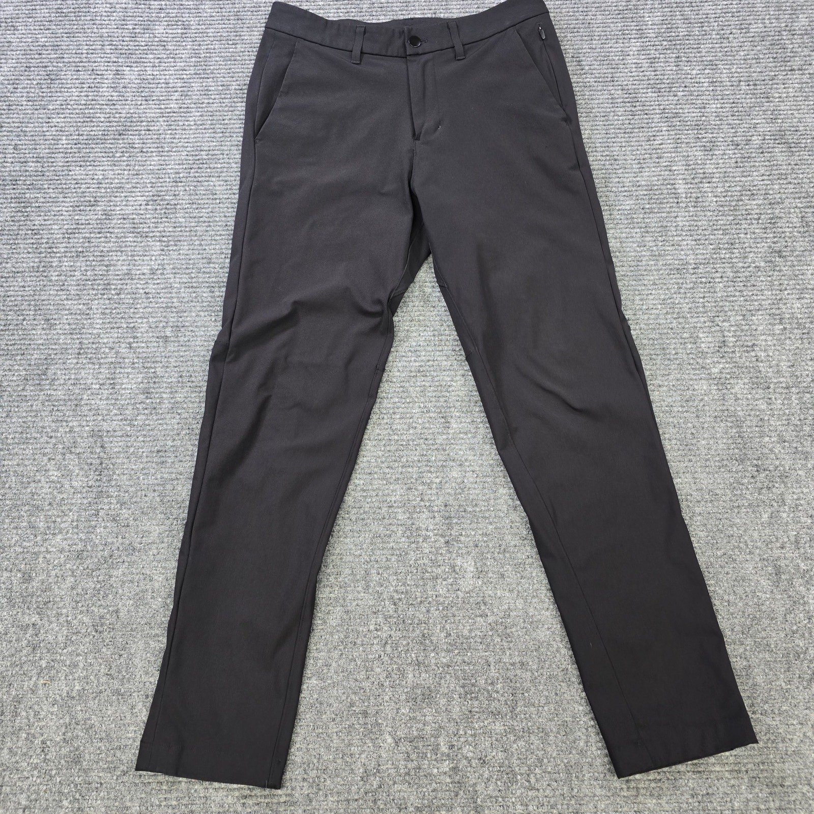 Lululemon Commission Pant Mens 30x28 Black Slim Warpstreme Stretch