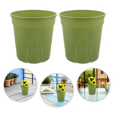  5 Pcs Blumentopfbehälter Grüner Pflanztopf Gartenpflanzenbehälter