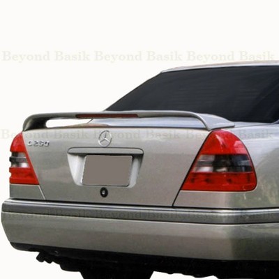 For 1994-1999 Mercedes W202 C220 C230 C280 Factory Style Spoiler w/LED UNPAINTED