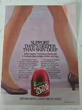 1985 L'eggs women's Active Support pantyhose Legs Vintage fashion ad