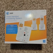 At&t Three Handset Answering System Dect 6.0 With Caller ID/call Waiting EL52309