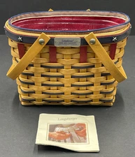 Longaberger 2003 Love it! Live it! Share it! Bee Basket Combo Patriotic