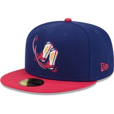 Men's New Era Navy/Coral Pointy Boots de Amarillo Copa De La Diversion 59FIFTY
