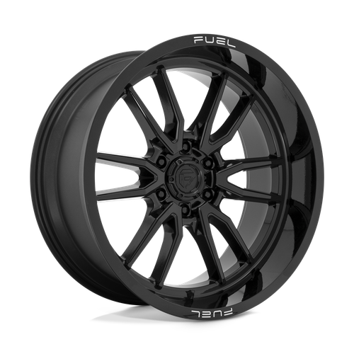 22x10 Fuel D760 CLASH Gloss Black Wheel 6x135 (-18mm) Set of 4