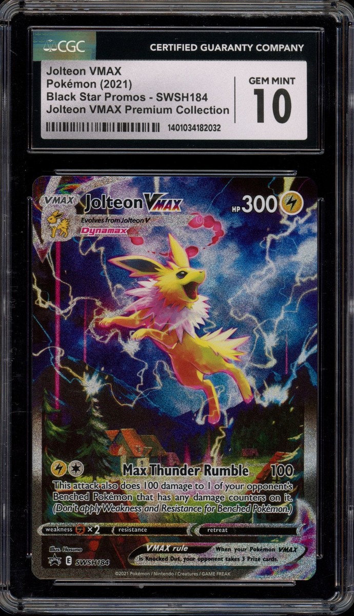 Pokemon Jolteon VMAX Premium Coll. Full Alt Art Promo SWSH184 CGC