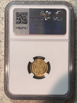 1987 1/15th Gold Onza Libertad Gem BU RARE COIN MEXICO NGC MS68
