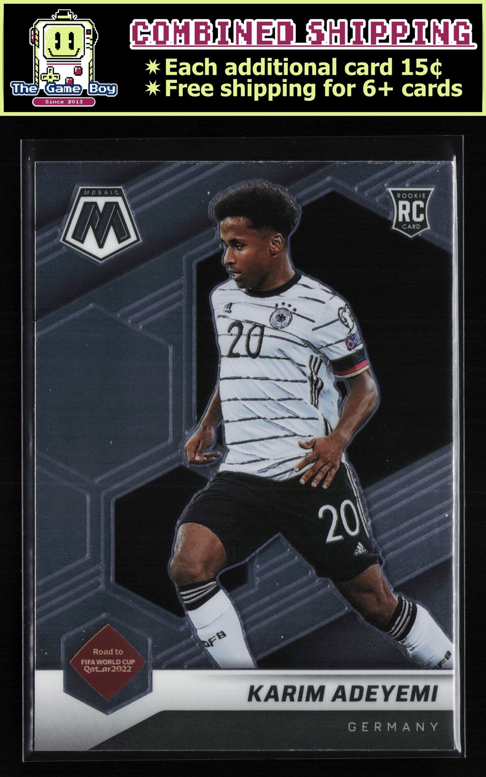 2021-22 Panini Mosaic Road to FIFA World Cup #66 Karim Adeyemi Germany RC