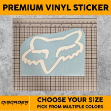 FOX MOTO X  [VINYL STICKER]-for Car/Truck WINDOW-LAPTOP-FOLDER-U PICK COLOR/SIZE