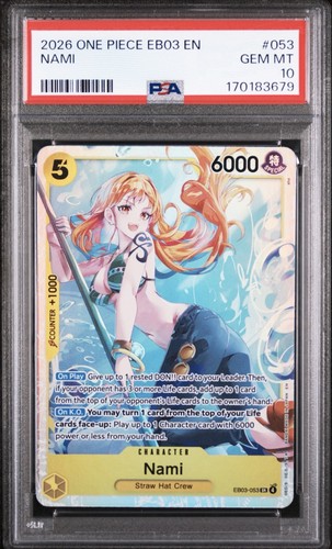 Nami graded PSA 10 for sale on eBay