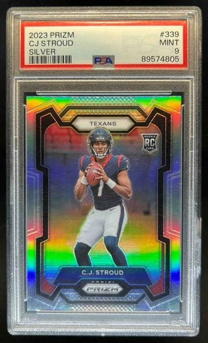 2023 Prizm C.J. Stroud RC Silver Rookie #339 Texans PSA 9
