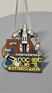 Disney Disneyland 2017 Rocket Jets 50th Anniversary Cast Spinner Pin LE 500