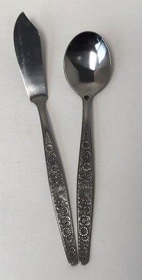 Interpur Jardinera Stainless Sugar Spoon & Master Butter Knife