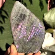440g Natural Purple Labradorite Crystal Mineral Specimen Energy Healing Reiki