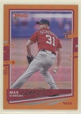 2020 Panini Donruss Photo Variation Holo Orange Max Scherzer (Red Jersey) 02fd