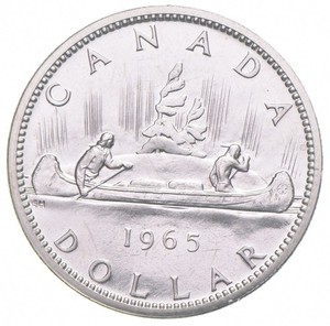 1965 Canada 80% Silver Canadian Silver Dollar *6265
