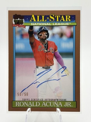 Topps 2026 Baseball Ronald Acuña Jr. 1991 All-Stars Auto /50