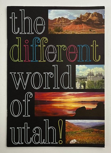 1960s Different World Of Utah Vintage Travel Recreation Color Photo Booklet