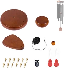 Wind Chime Parts Replacement, 20 PCS Wood Repair Kit Brown 