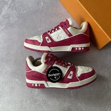 Louis Vuitton Leather Trainers Mens Size 9 / EU 43 / US 10 Fuchsia/ White