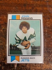 John Riggins 1973 Topps Football Card #245 - New York Jets Running Back HOF 046