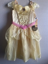 Disney Princess Belle Deluxe Girls Halloween Costume Size M 7-8 NEW