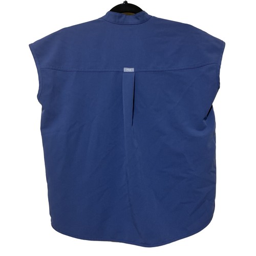 FIGS Rafaela Oversized Scrub Top Women’s XXS Blue Gray Technical Collection - Picture 2 of 8
