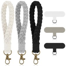 Phone Wrist Strap, 3 Pcs Cell Phone Lanyard with Tether Tab Keychain Wristlet...